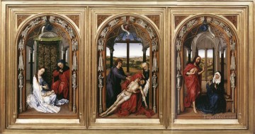  flores Lienzo - Retablo de María Retablo de Miraflores Rogier van der Weyden